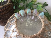 ネイルサロン&スクール ジーナ(GINA)/ラメグラで涼し気ネイル♪