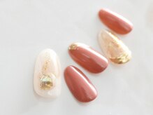ソウ 難波店 nail salon Sou/ゴールドミラーニュアンスnail