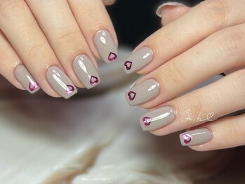 ネイルサロンスマイル(SMILE)/幼くなり過ぎないハートネイル