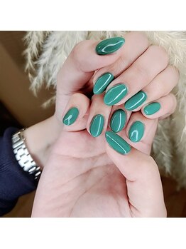 ローラネイル(Roller nail)/ジェルワンカラーコース¥4900