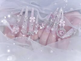 #シンプルネイル　#付け放題