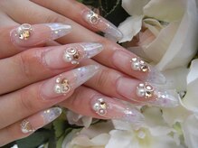 メイクプラスネイル ヴィヴィッド(MAKE+NAIL vivid)/＊冬のブライダルネイル＊