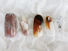 ネイリシャス(NAILICIOUS)/美味しそうなカフェオレネイル