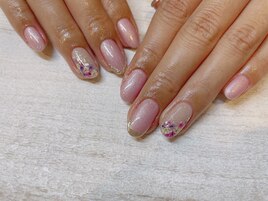 【パラジェル】フラワーネイル