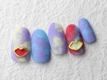 ユースタイル 新宿店(U-style)/雲ネイル　幾何学