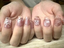 アミュリー ネイル アトリエ(Amury nail atelier)/リボン マグネット バレエコア