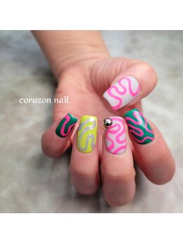 コラソンネイル(corazon nail)/HAND120分コース☆うねうね