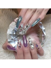 シェル/ミラーネイル/埋めつくし