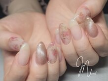 マニル アンド ネトラ(manil & netola)/ピンク花柄ネイル