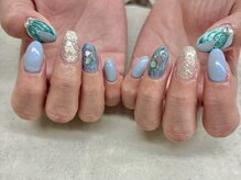 ネイルサロン ドゥ(Nail Salon Doux)/【ラテリア】人魚しっぽネイル