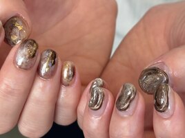 ブラウン/ぷっくり