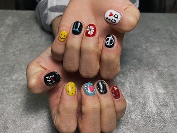 オムネイル 渋谷(HOMME NAIL)/持ち込みネイル ¥9.000
