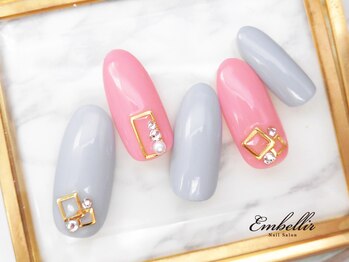 アンベリール 横浜店(Embellir)/(852)ビジューネイル