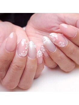 ピオニーネイル(peony nail)/2月デザイン　早咲きのさくら