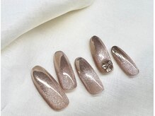 スピードネイル アンド アイ 宮交シティ店/#106 【ビジュー×マグネット】