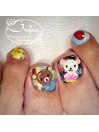 リラックマ　フットネイル