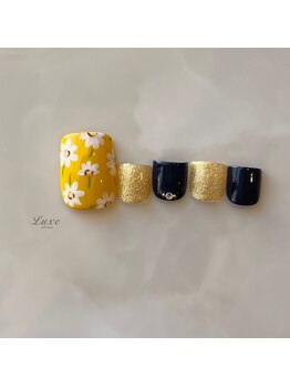 ネイルサロンリュクス (nailsalon Luxe)/手描きフラワー☆