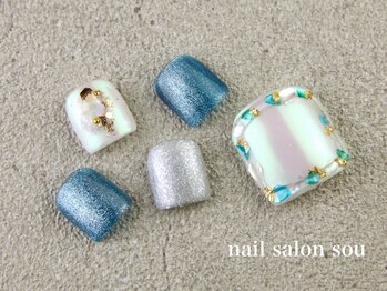 ネイルサロン ソウ 心斎橋店(Nail Salon Sou)/シェルネイル♪