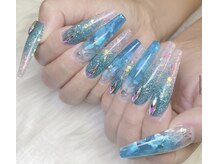クロスネイル 渋谷店(CROSS nail)/埋め込みシェル夏ネイル