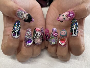 ネイルサロン ブリリアント(Nail Salon Brilliant)/アート7＋キャラネイル3