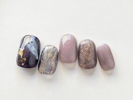 おばけニュアンスネイル