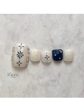 ネイルサロンリュクス (nailsalon Luxe)/フットネイル　フラワー♪