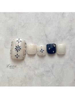 ネイルサロンリュクス (nailsalon Luxe)/フットネイル フラワー♪