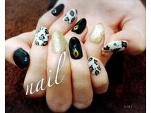 シキ(SIKI)/リクエストのヒョウ柄で冬ネイル