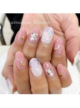 ネイルサロン クール(Nailsalon Coeur)/ハートホログラム