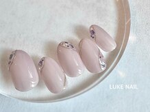 ルークネイル 恵比寿店(LUKE NAIL)/上品ホログラムミラーネイル　夏