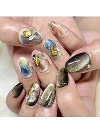 水彩☆ニュアンスネイル