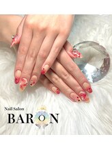バロン 本厚木店(BARON)/クリスマスリボンネイル