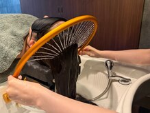 森の日々/頭浸浴でリラックス