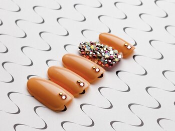 アデリー(ADELIAE)/単色カラー + ストーンアート