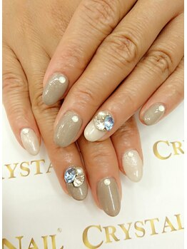 クリスタルネイル ボンベルタ橘店(CRYSTAL NAIL)/ビジューネイル