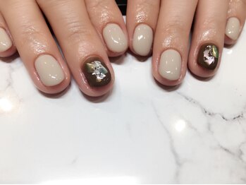 ネイルサロン ココアルファ 福山(KOKOα)/ストーンアート2本