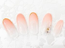 ピンクカラグラネイル