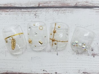 ロンズネイル(Ron's nail)/フット親指デザイン