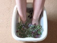 長生庵の雰囲気（足つぼの施術には、別途10分のフットバスが付いています◎）