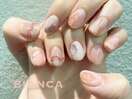 水彩でうるっとネイル♪