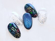 ルシェルアイ/花火☆夏ネイル