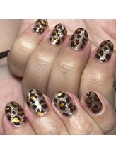 エース(S)/豹柄ネイル☆