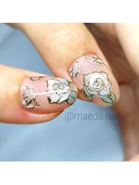 _____薔薇ネイル