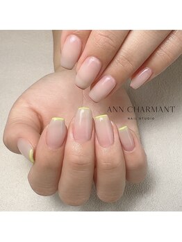 アンシャルマンネイルスタジオ(Ann charmant nail studio)/美爪フレンチ¥7,800