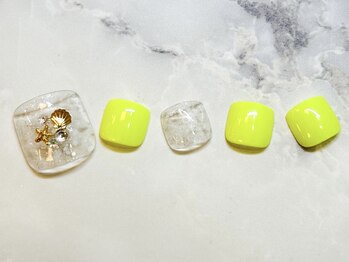 ネイルサロン クラーヴォ(cravo)/フットシンプルアートコース　23