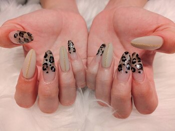 ジューシーネイルオオハシテン 大橋店(Juicynail)/レオパードネイル