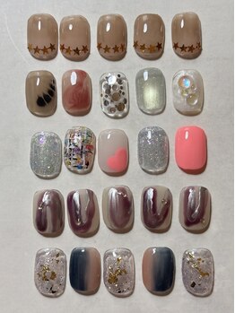 ショートネイルデザインが豊富