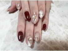 アロココネイル(Alococo nail)/ボルドーネイル
