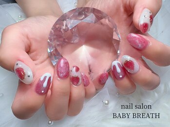 ベイビーブレス(BABY BREATH)の写真/持ち込み◎オフ込110分アートし放題¥6900☆オフィスOKなsimple~キラキラパーツ/手描きアートが全部可愛い!