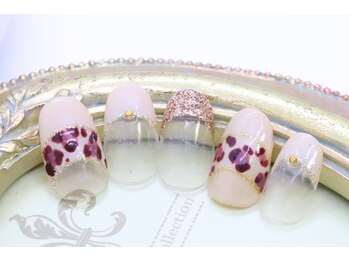 ローズクレア(Rose Crea)/レオパードネイル